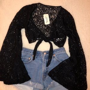 Lace Tie Top